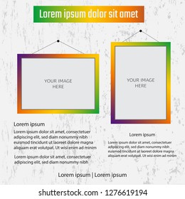 Photo collage in modern style showing Digital Display Advertising.
Flyer design. Business brochure template. Booklet for education, advertisement, presentation, magazine page
