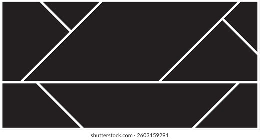 Photo collage template. Mood board grid. Square picture frame. Photography album layout. 