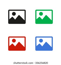 Photo - color vector icon