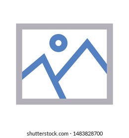 photo colour line vector icon