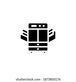 Photo Copy Machine Icon In Vector. Logotype