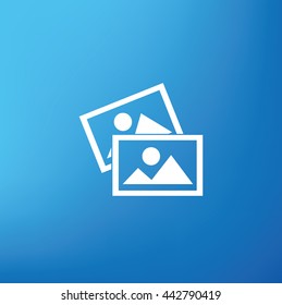 Photo design on blue background,vector