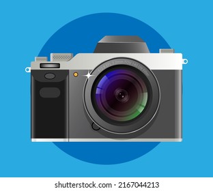 Vector de iluminación de cámara digital fotográfica
