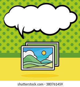 photo doodle, speech bubble