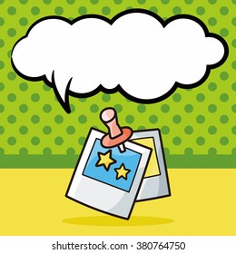 photo doodle, speech bubble