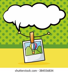 photo doodle, speech bubble