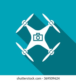Photo Drone copter vector icon