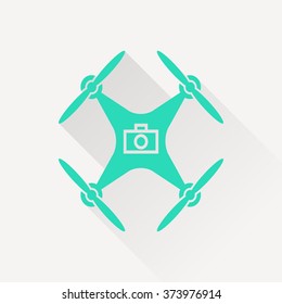 Photo Drone copter vector icon