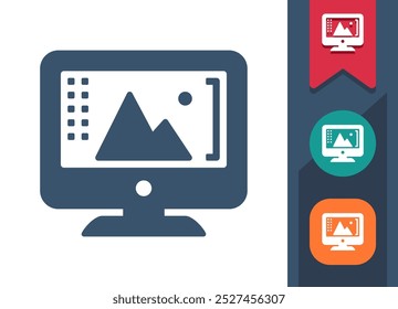 Photo Editing, Photography Icon. Professional, pixel perfect icon. EPS 10 format.