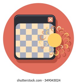 photo editor circle icon with shadow