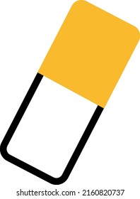 Photo editor eraser, illustration, vector on a white background.