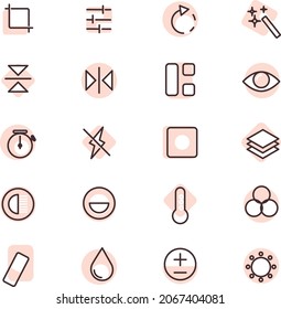 Photo editor, illustration, vector, on a white background.