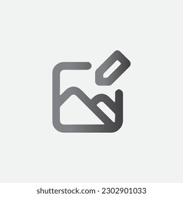 Photo Editor Symbol Icon Vector Illustration