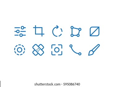 Photo Editor User Interface / UI Icons