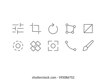 Photo Editor User Interface / UI Icons