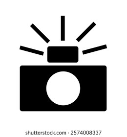 Photo Enforced Camera icon isolated. Vector