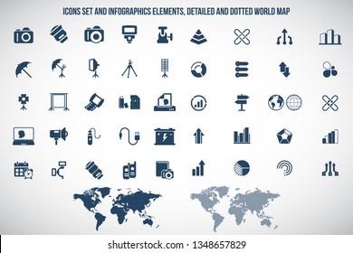 Photo equipment icons
