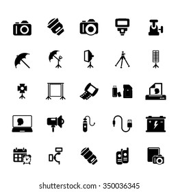 Photo equipment icons