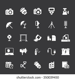 Photo equipment icons