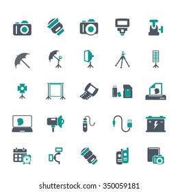 Photo equipment icons