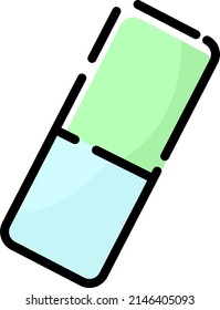 Borrador de fotos, ilustración, vector sobre un fondo blanco.