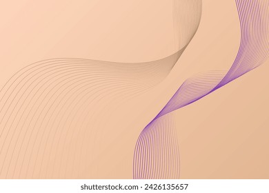 A photo featuring a pink background adorned with wavy lines
