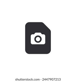 Photo file. Camera icon. Video file. Media sign. Document icon. Download photo. Computer file. Video format. Multimedia. Presentation. Photography symbol. Snapshot. Office document. Photo salon. 