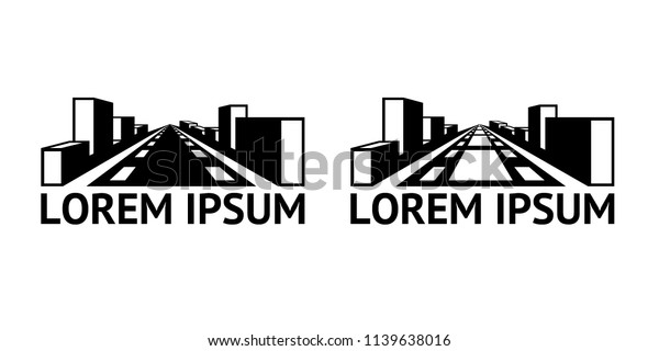 Photo Film City Street Logo Vector Stock Vector Royalty Free 1139638016