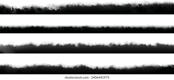 Photo Film Frame Burn Edges Black and White Collection Number Three as Modern Analog Devices Style Template - Grayscale Objects on White Background - Vector Retro Graphic Design