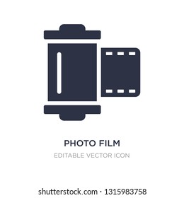 photo film icon on white background. Simple element illustration from Art concept. photo film icon symbol design.