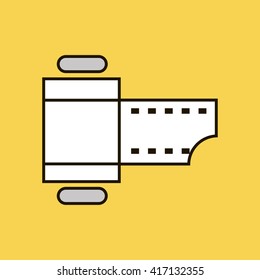 photo film icon. photo film sign
