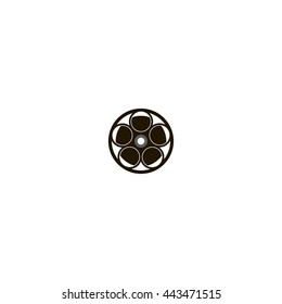 photo film icon. photo film sign
