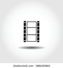 photo film isolated vector icon. camera, media design element