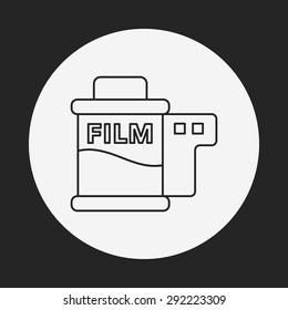 photo film line icon
