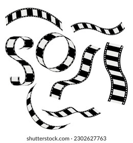 Photo film strip vector image. Photo film strip warp vector image