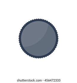 Photo filter lens in a flat style. Photography art. Photoshooting. Studio light. Vector illustration.