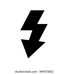Photo flash sign icon. Lightning symbol.