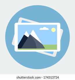 Photo flat icon