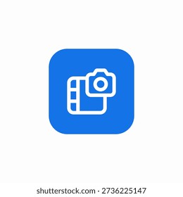 photo folder icon sign vector