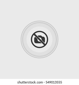 Photo forbidden icon illustration isolated vector sign symbol