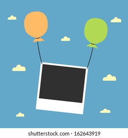 photo frame with balloon