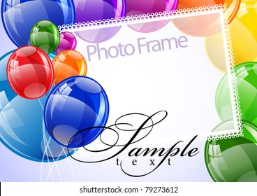 Photo Frame with balloons