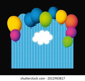 Photo frame, blank space. İcons. illustration - Vector.