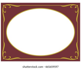 Photo frame border beautiful vector vintage isolated