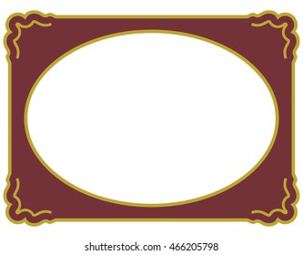 Photo frame border beautiful vector vintage isolated