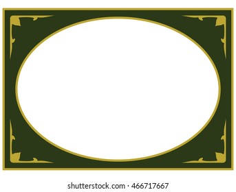 Photo frame border beautiful vector vintage isolated