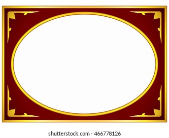 Photo frame border beautiful vector vintage isolated