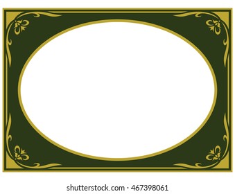 Photo frame border beautiful vector vintage isolated