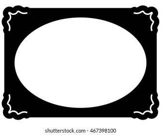 Photo frame border beautiful vector vintage isolated