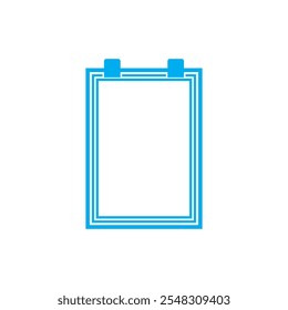 Photo frame border vector template design 